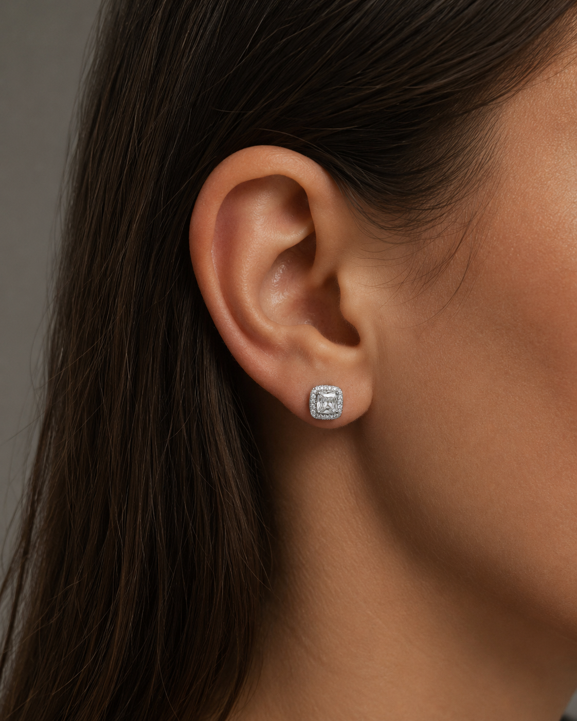Srebrne naušnice Diamond Whisper