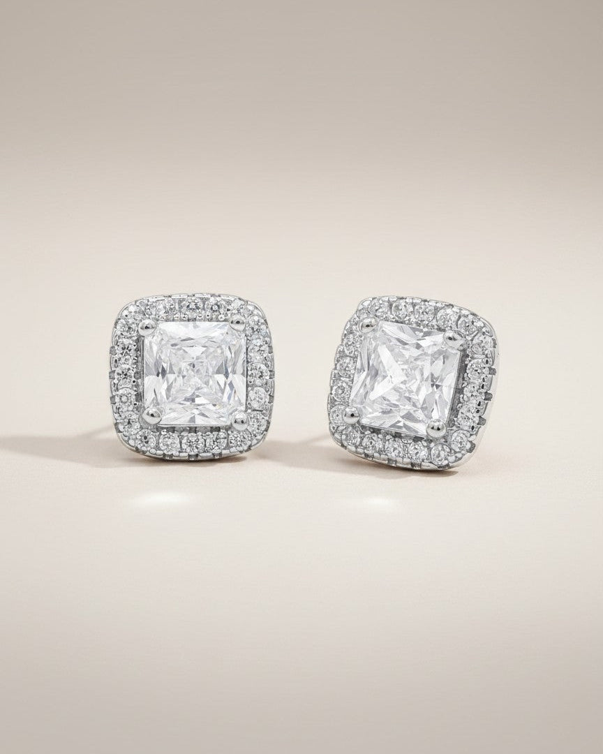 Srebrne naušnice Diamond Whisper