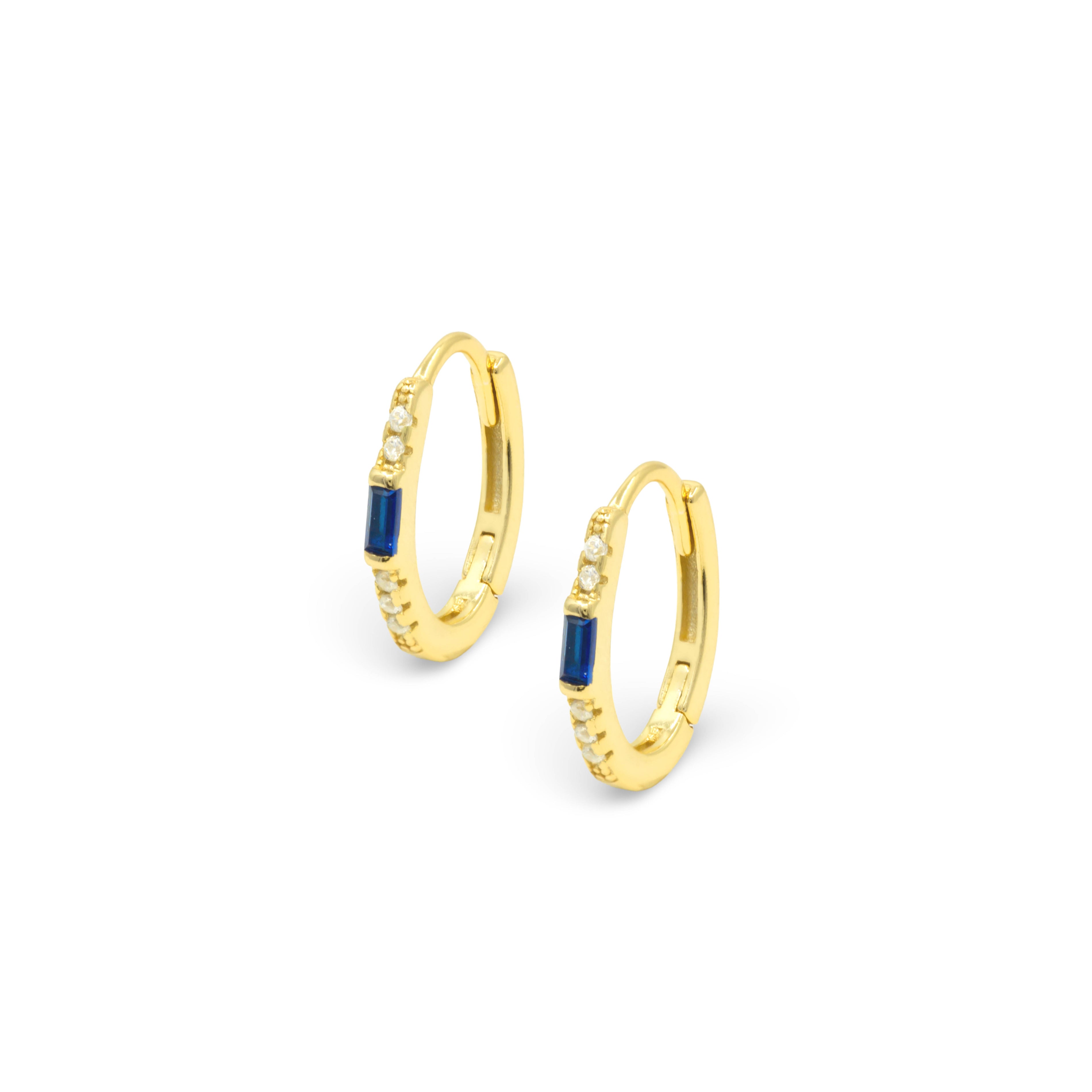Sapphire Ring Srebrne Naušnice