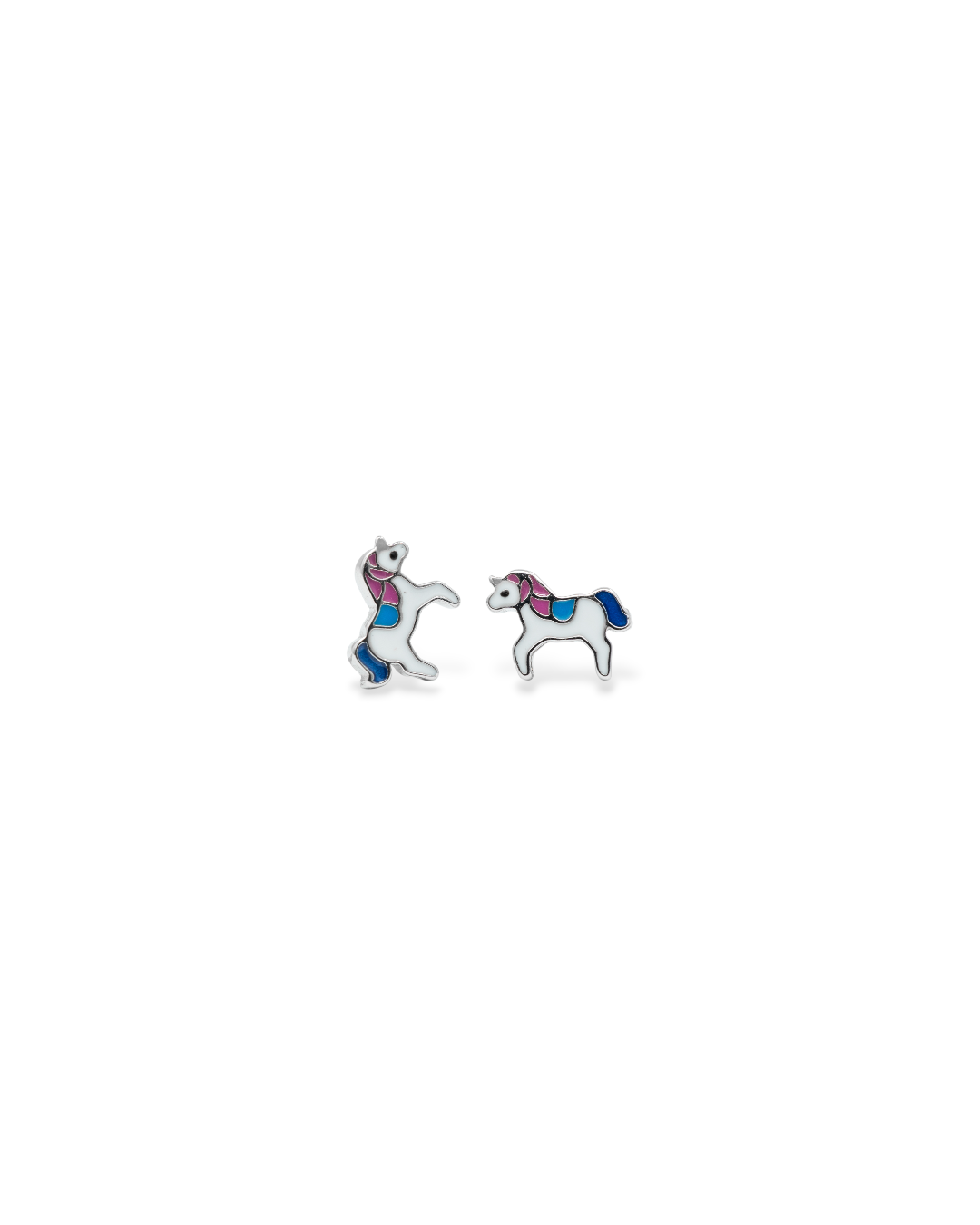 Srebrne naušnice Pony E1-025