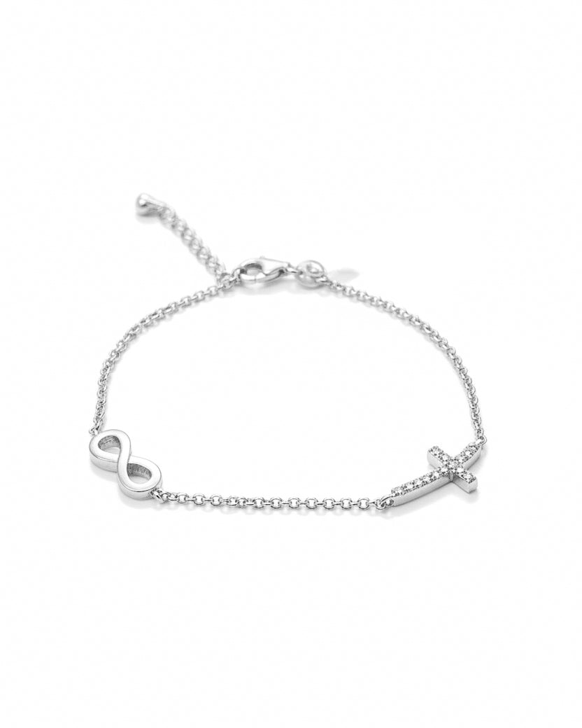 Faith Eternal Srebrna Narukvica F5P-002