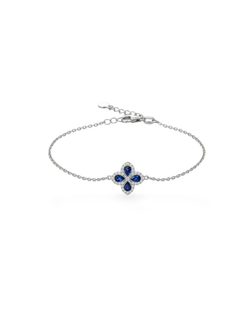 Sapphire Bloom Srebrna Narukvica F5P-013