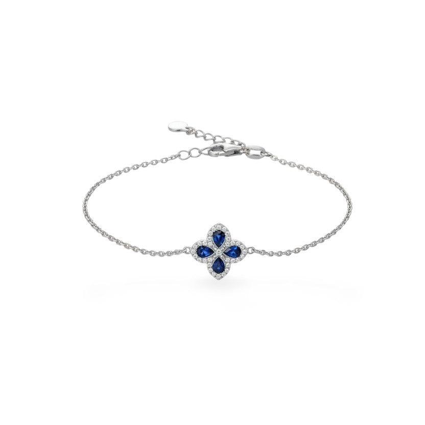 Sapphire Bloom Srebrna Narukvica F5P-013