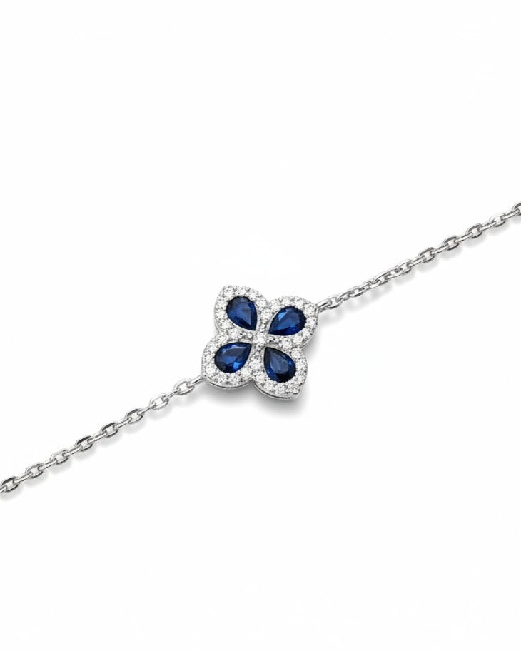 Sapphire Bloom Srebrna Narukvica F5P-013