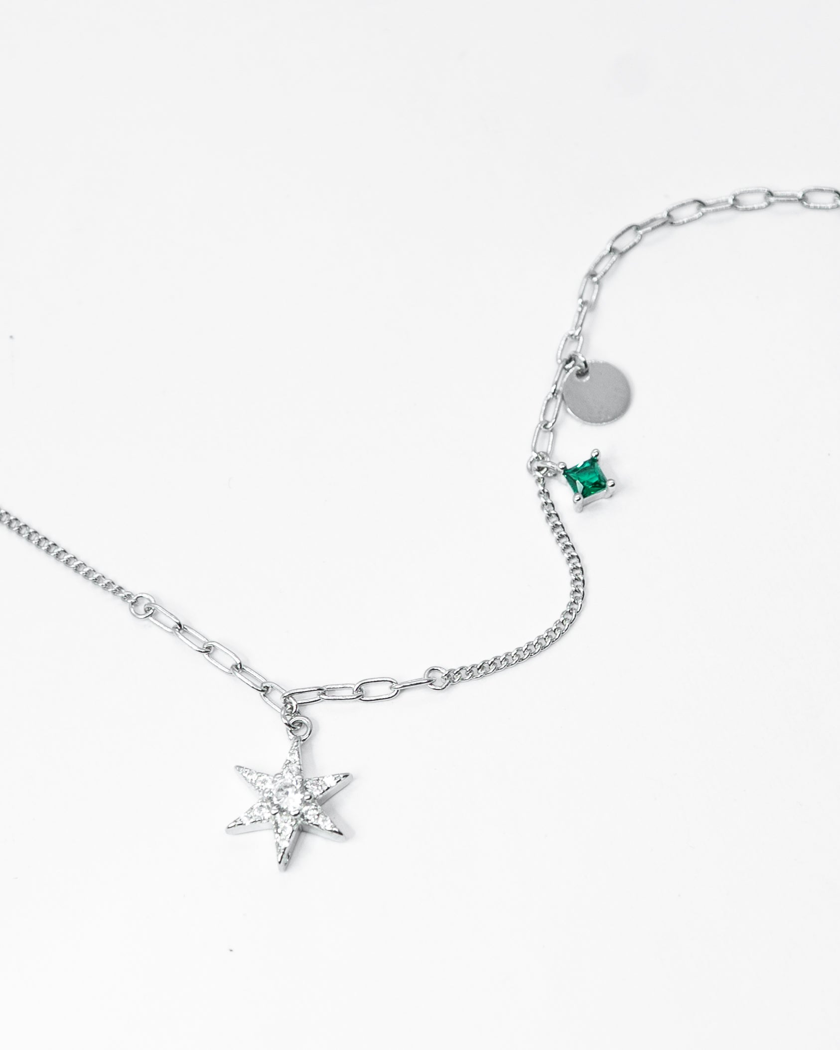 Emerald Star Srebrna Narukvica F5P-015