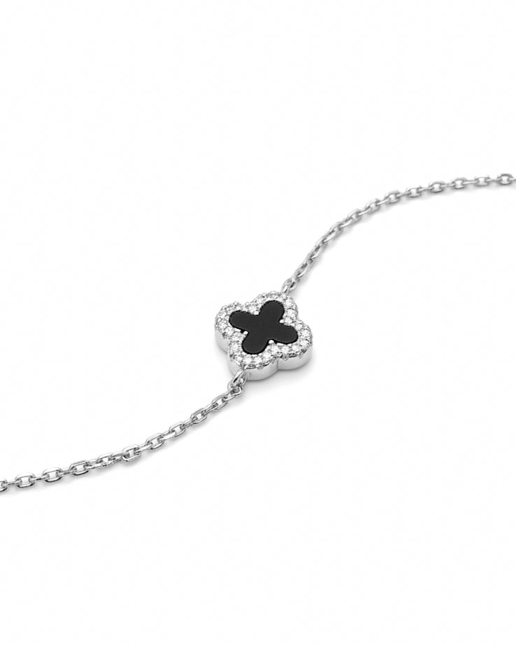 Cleo Onyx Srebrna Narukvica F5P-033