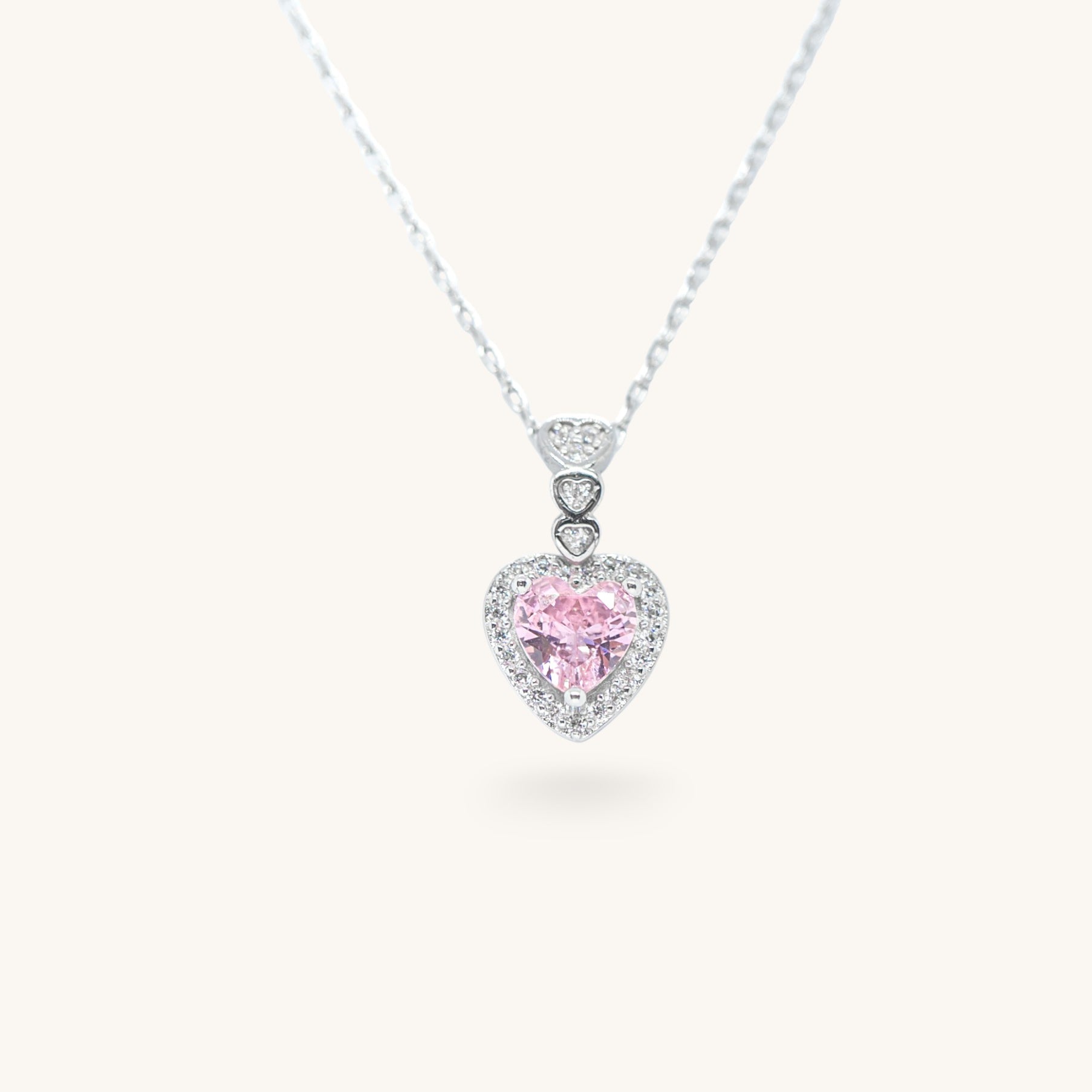 Pink Heart lančić s privjeskom L4-019