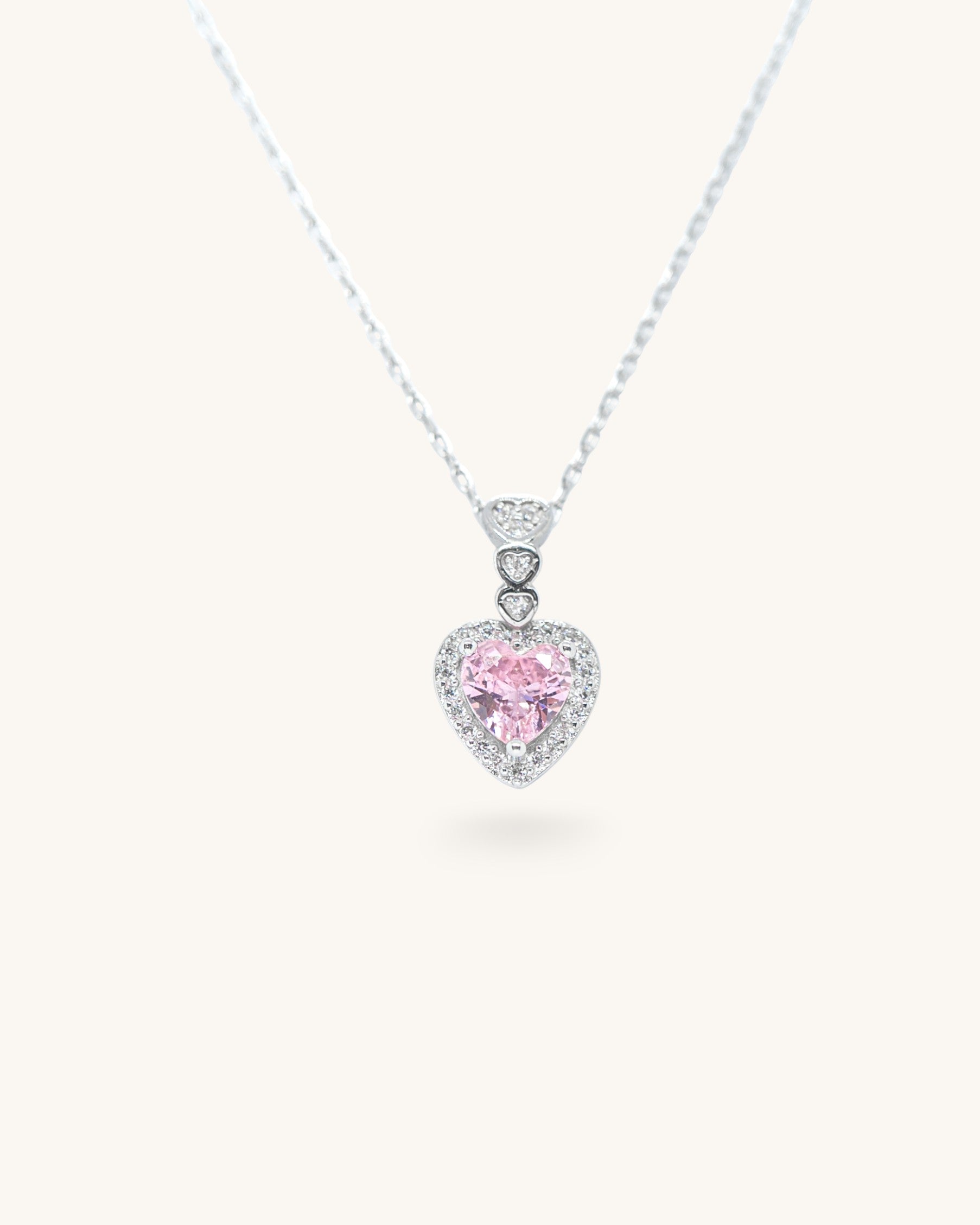 Pink Heart lančić s privjeskom L4-019