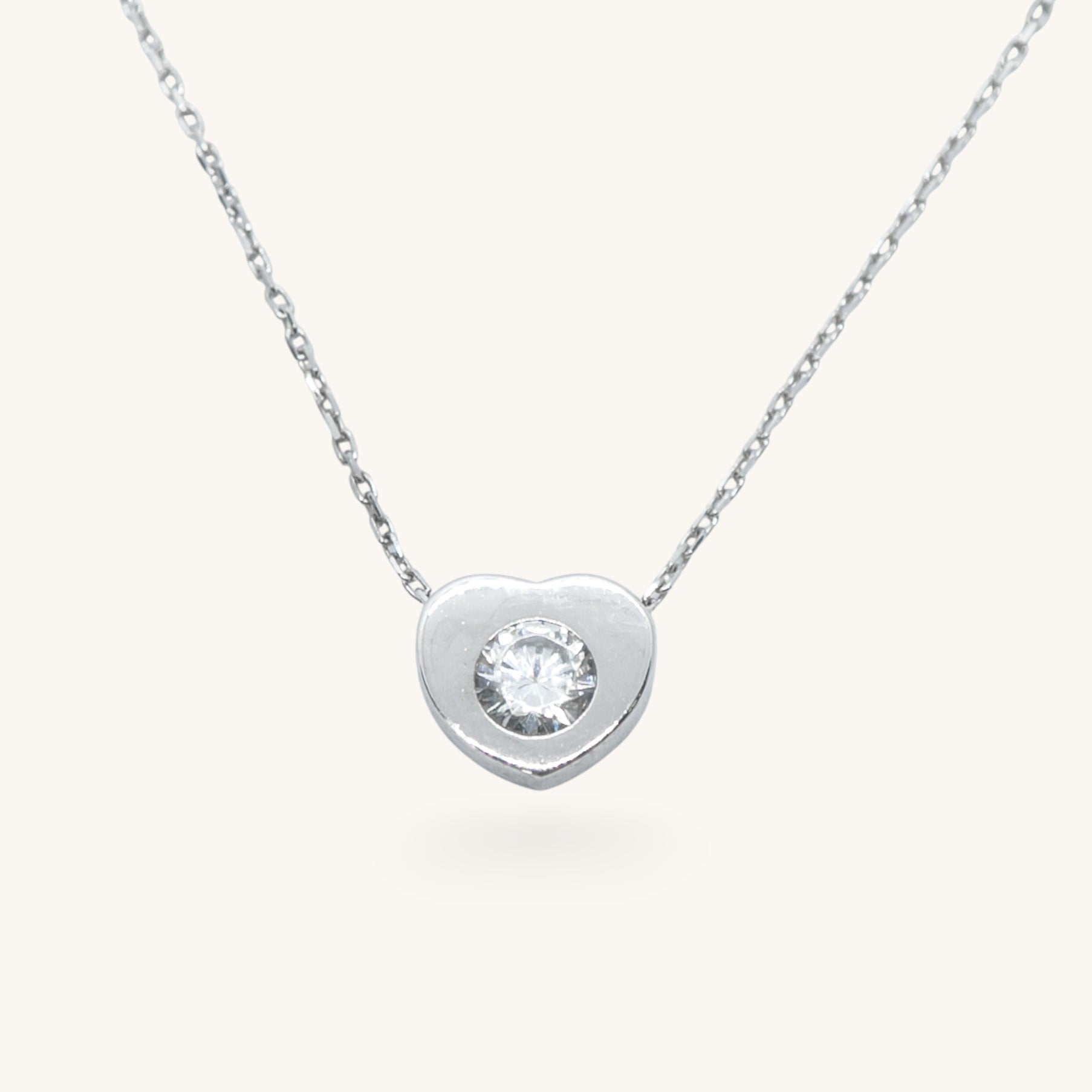 Heart zircon lančić s privjeskom L5-001