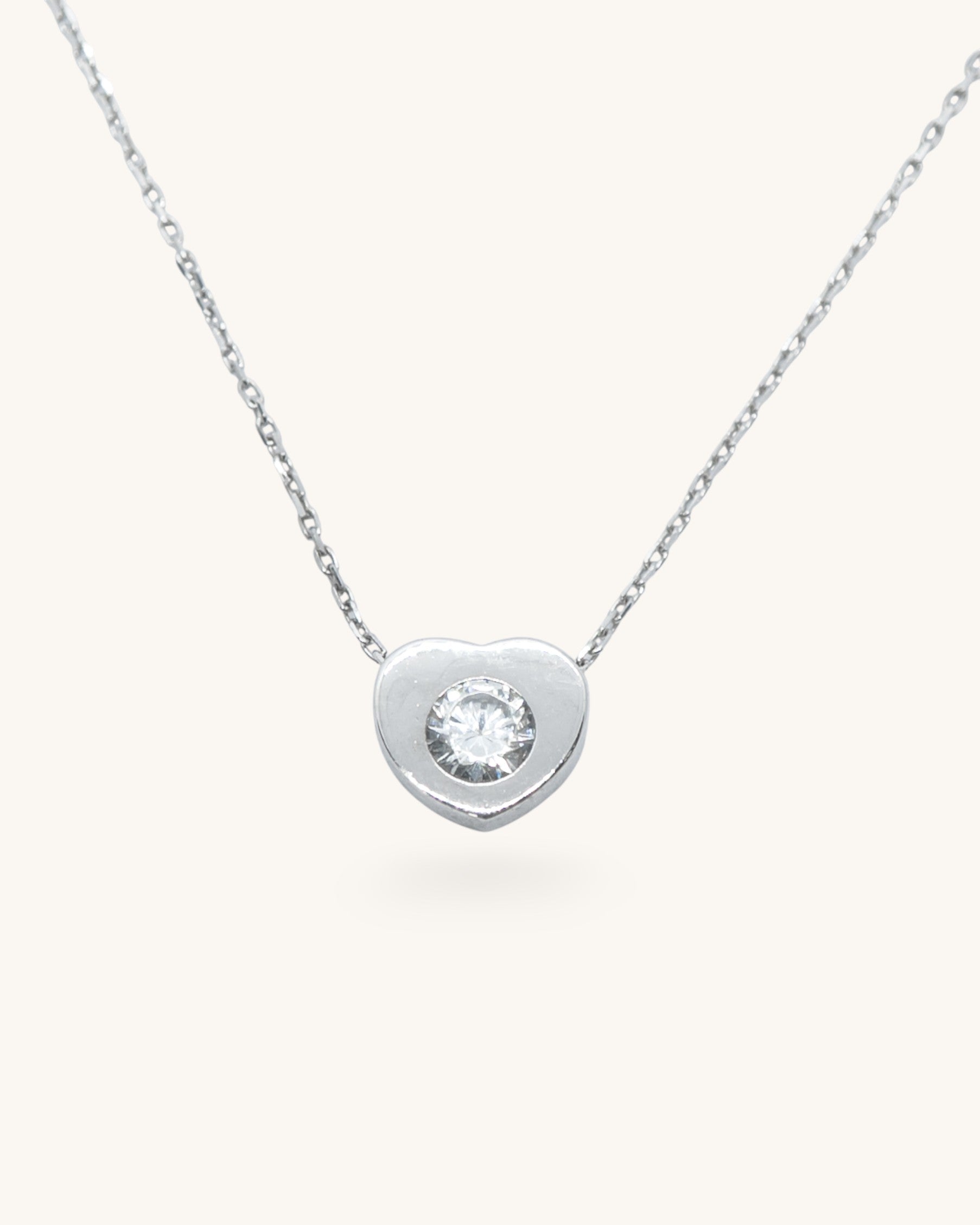 Heart zircon lančić s privjeskom L5-001