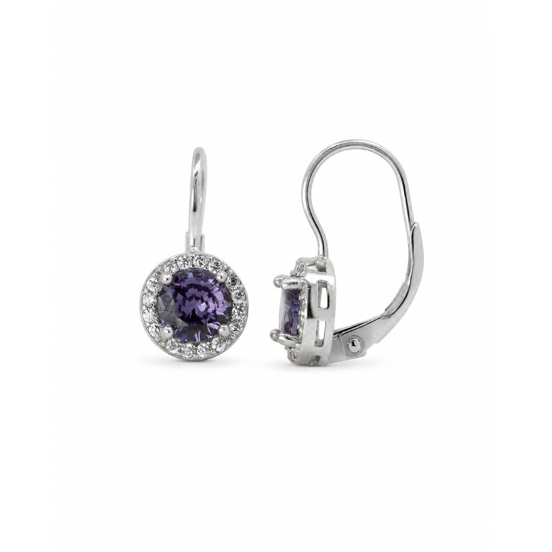 Srebrne naušnice Violette