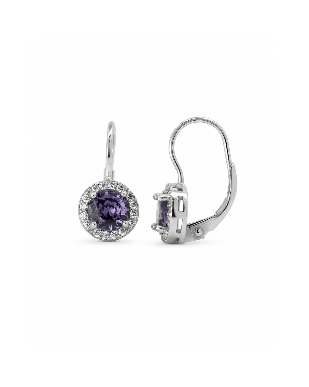 Srebrne naušnice Violette